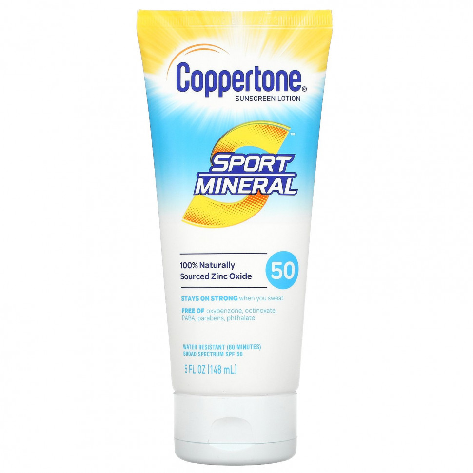   Coppertone, Sport Mineral,  , SPF 50, 5   (148 )    -     -,    