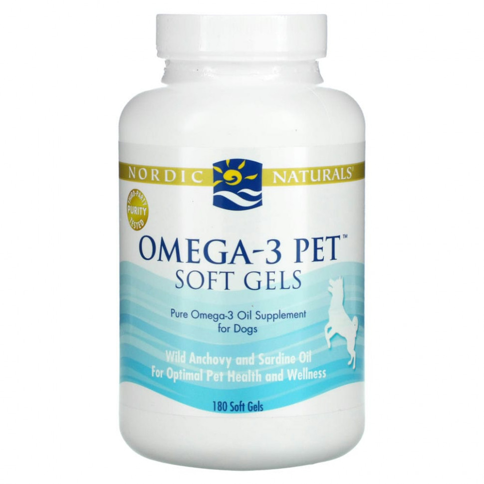   Nordic Naturals, Omega-3 Pet,  , 180     -     -,    