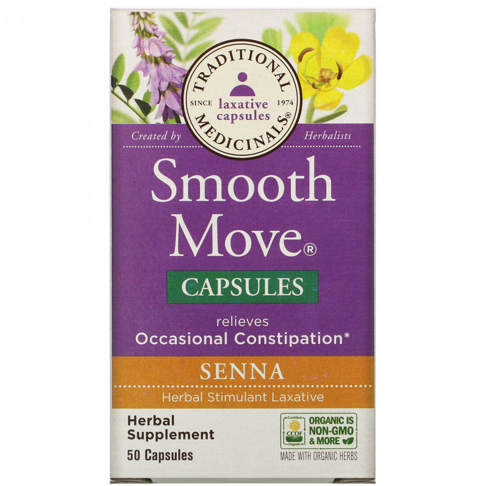   Traditional Medicinals, Smooth Move Capsules, , 50     -     -,    