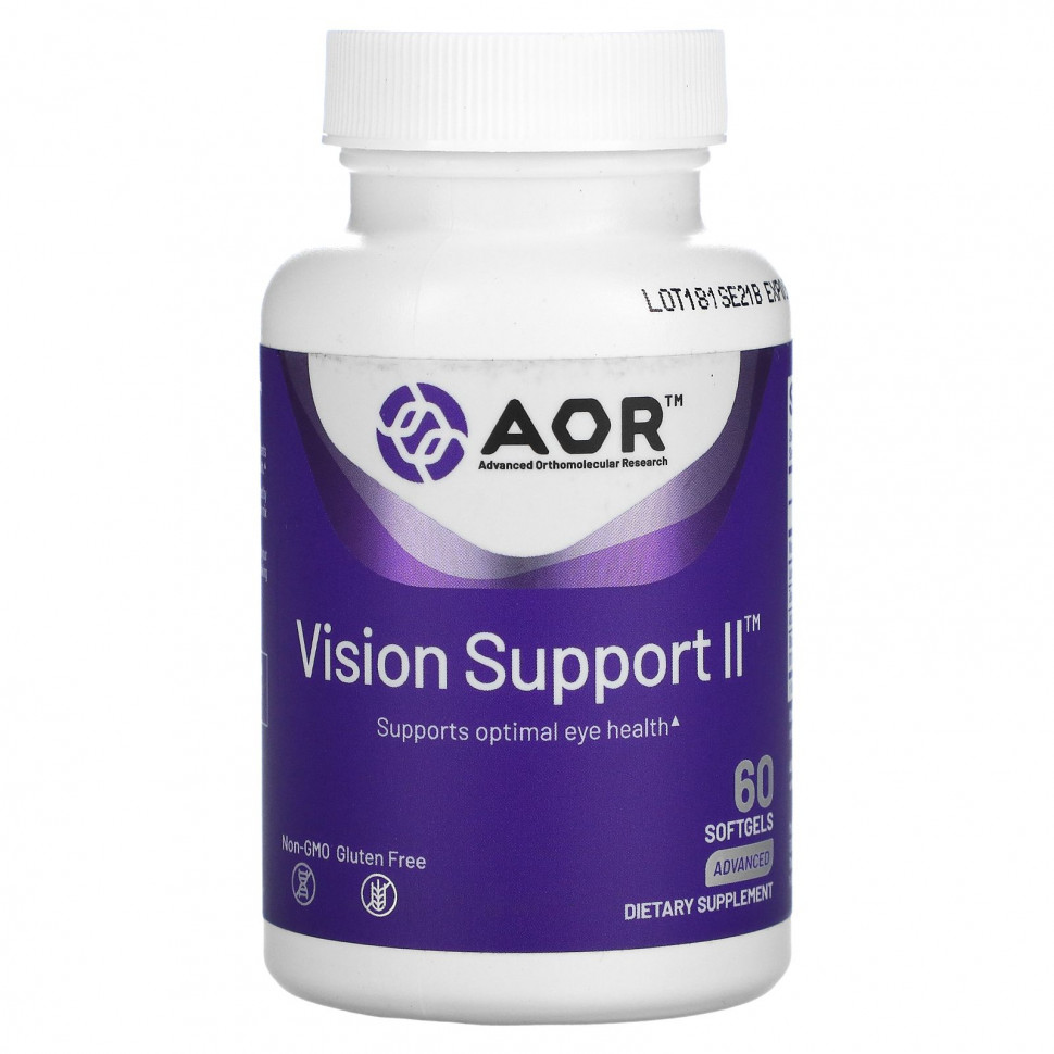   Advanced Orthomolecular Research AOR, Vision Support II, 60      -     -,    