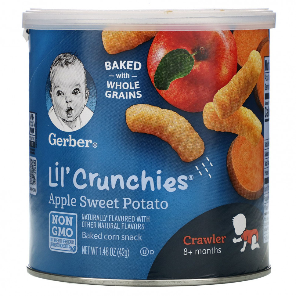   Gerber, Lil 'Crunchies,     8 ,   , 42  (1,48 )    -     -,    