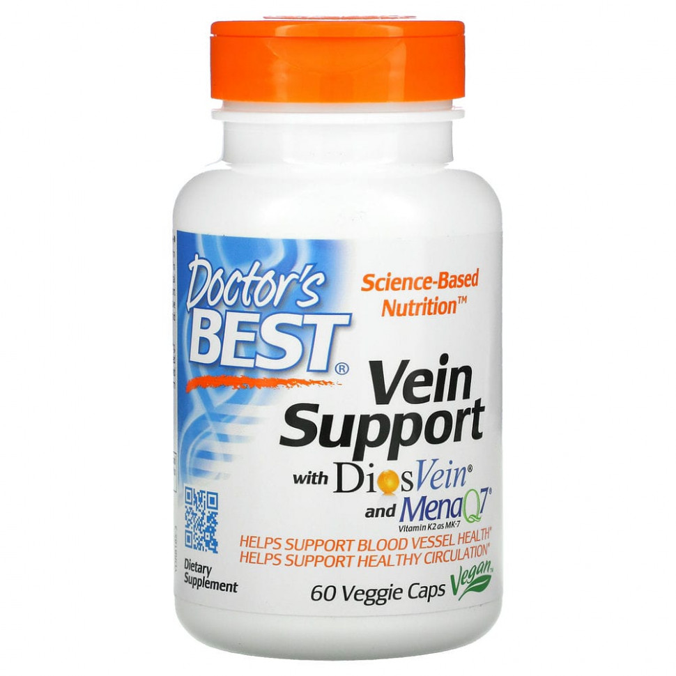   Doctor's Best, Vein Support,     DiosVein  MenaQ7, 60      -     -,    