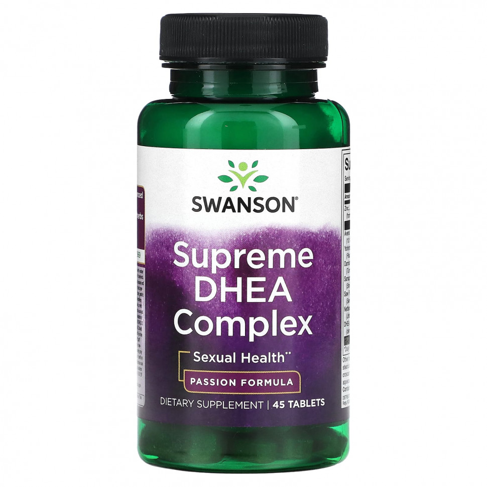   Swanson, Supreme DHEA Complex, 45     -     -,    