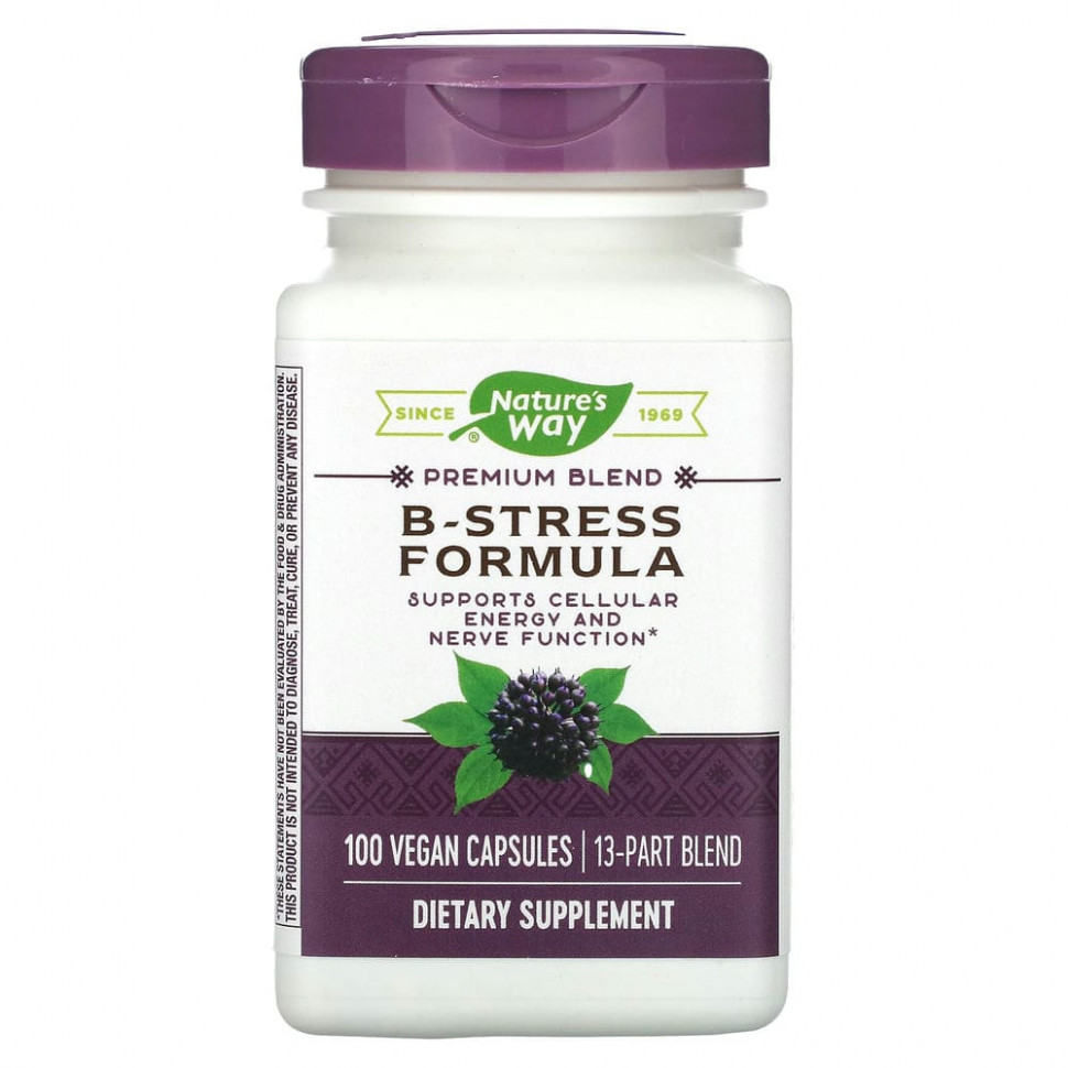   Nature's Way, B-Stress Formula, 100      -     -,    