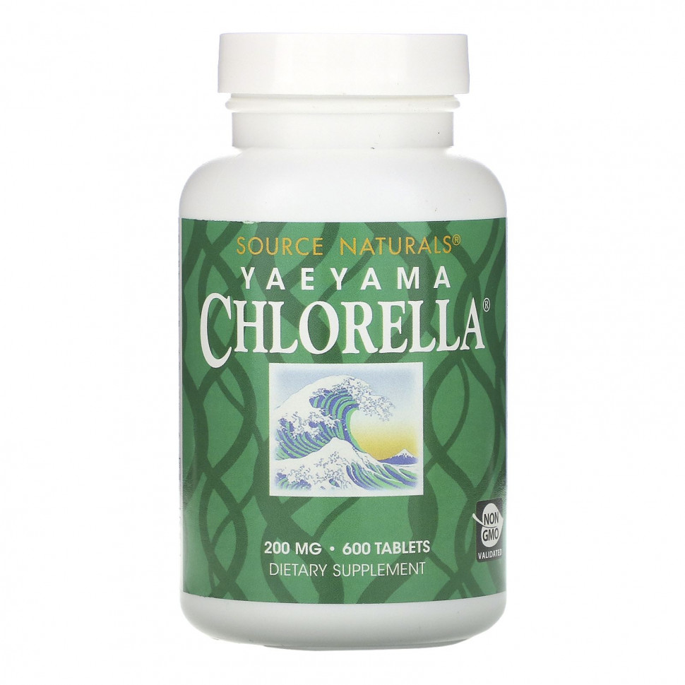   Source Naturals, Yaeyama Chlorella, 200 , 600     -     -,    