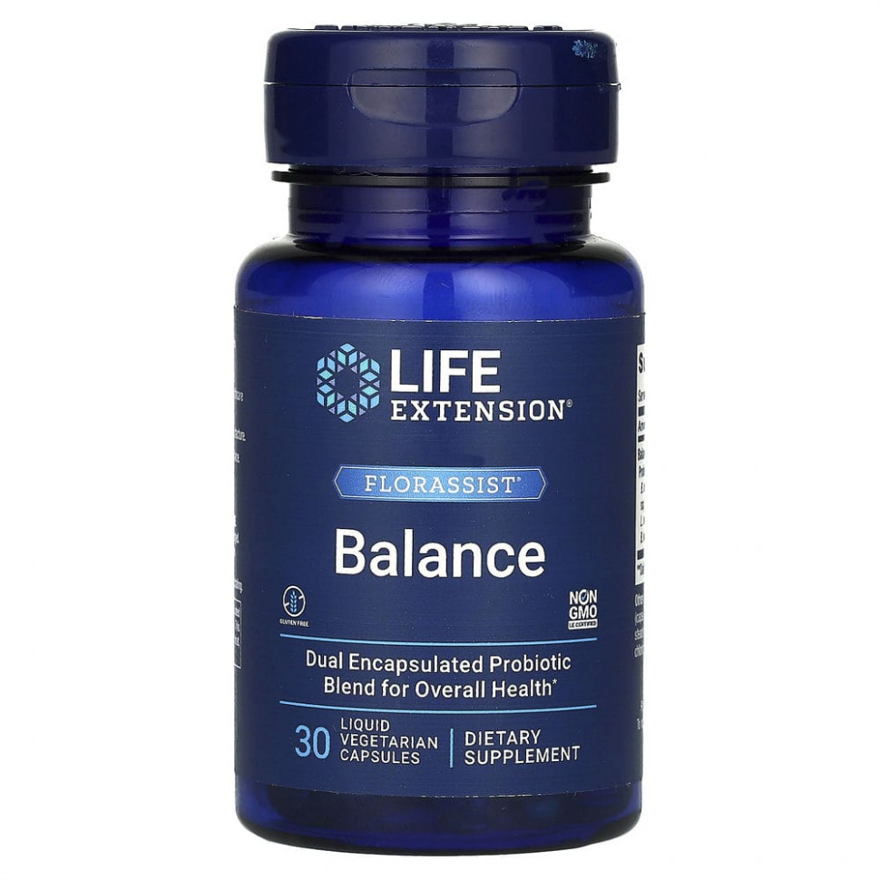   Life Extension, FLORASSIST Balance, 30       -     -,    