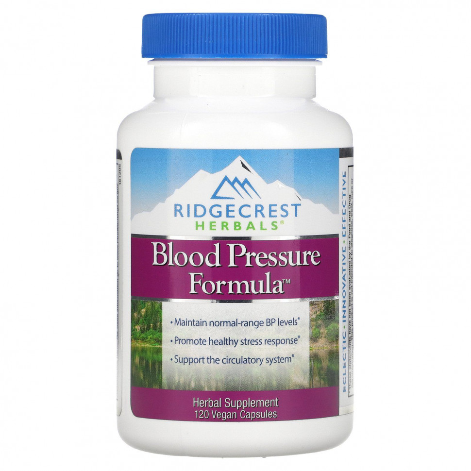   RidgeCrest Herbals, Blood Pressure Formula, 120      -     -,    