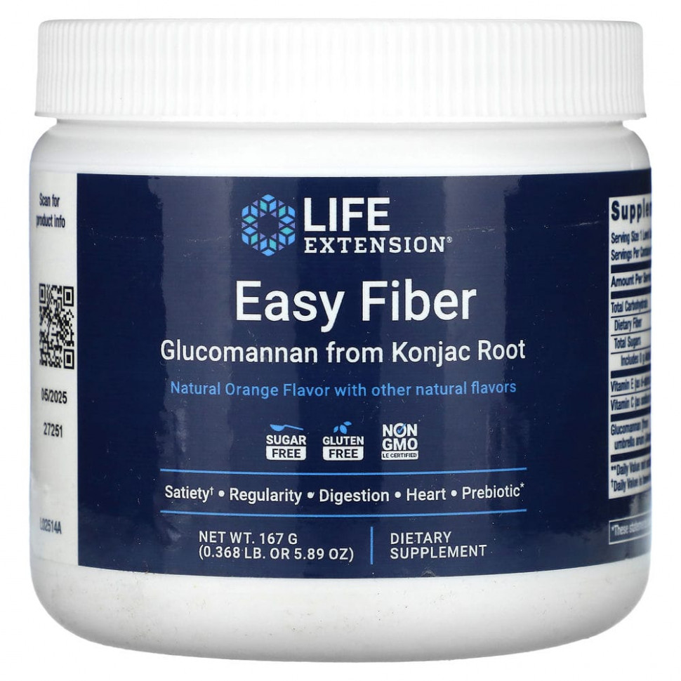   Life Extension, Easy Fiber,  , 167  (5,89 )    -     -,    