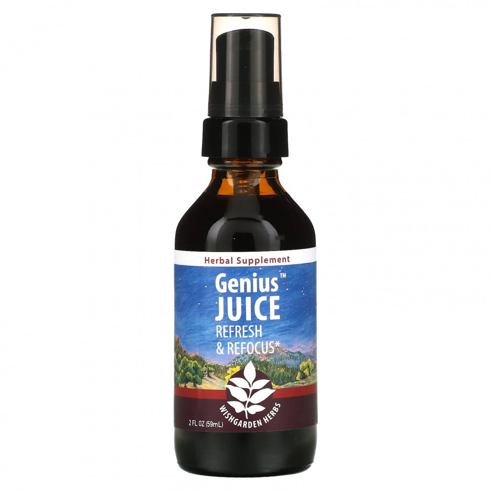   WishGarden Herbs, Genius Juice, Refresh & Refocus, 59  (2 . )    -     -,    