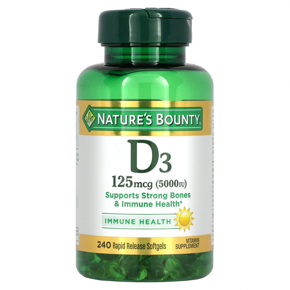   Nature's Bounty,  D3, 125  (5000 ), 240            -     -,    