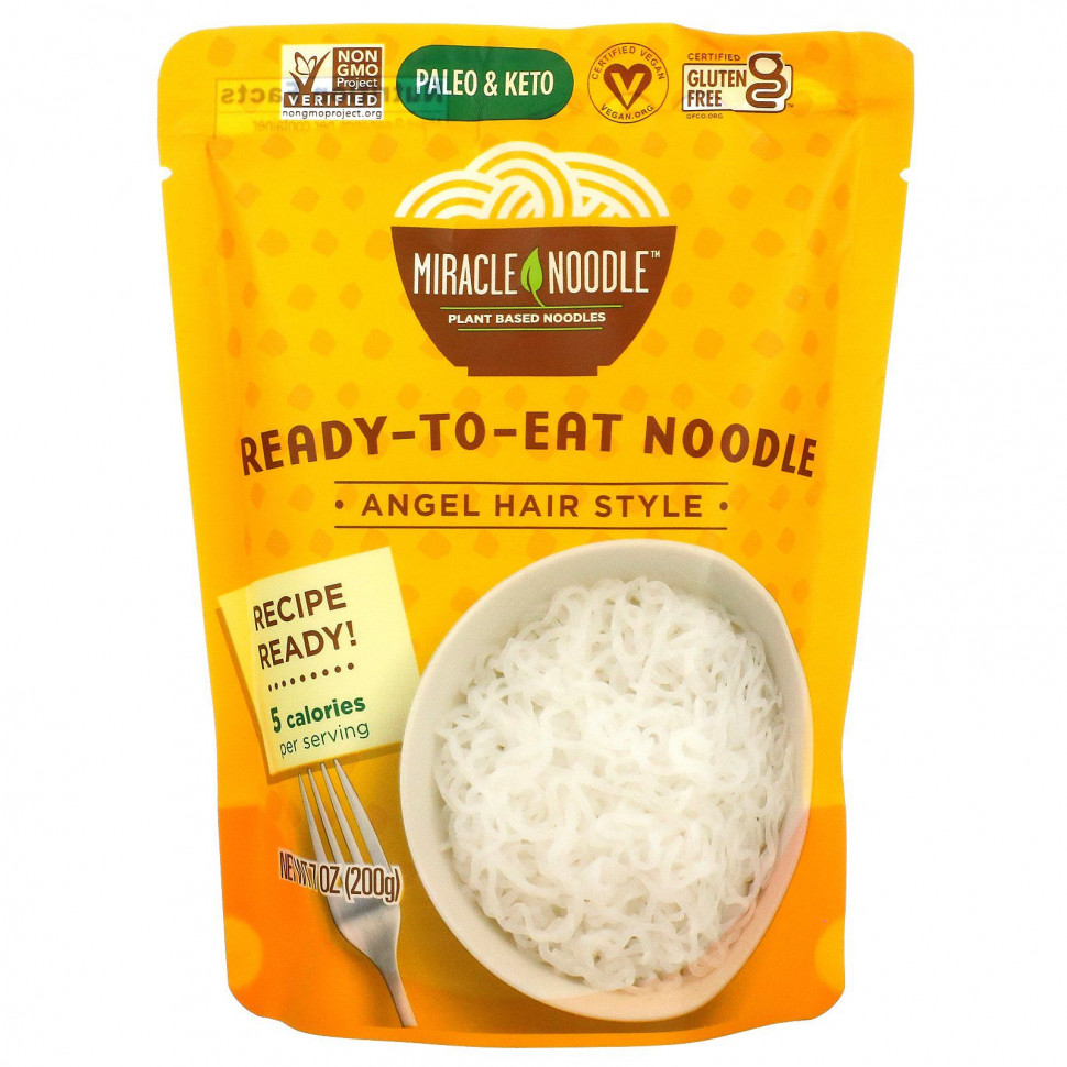   Miracle Noodle, Ready to Eat Noodle, Angel Hair Style, 200  (7 )    -     -,    