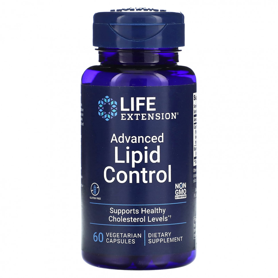   Life Extension, Advanced Lipid Control, 60      -     -,    