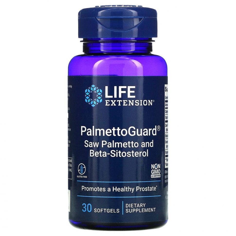   Life Extension, PalmettoGuard,   -, 30     -     -,    