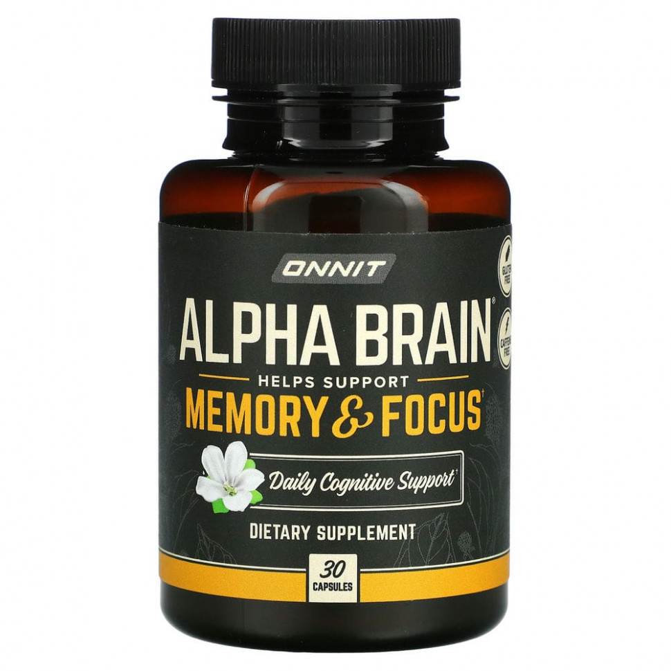   Onnit, Alpha Brain,   , 30     -     -,    