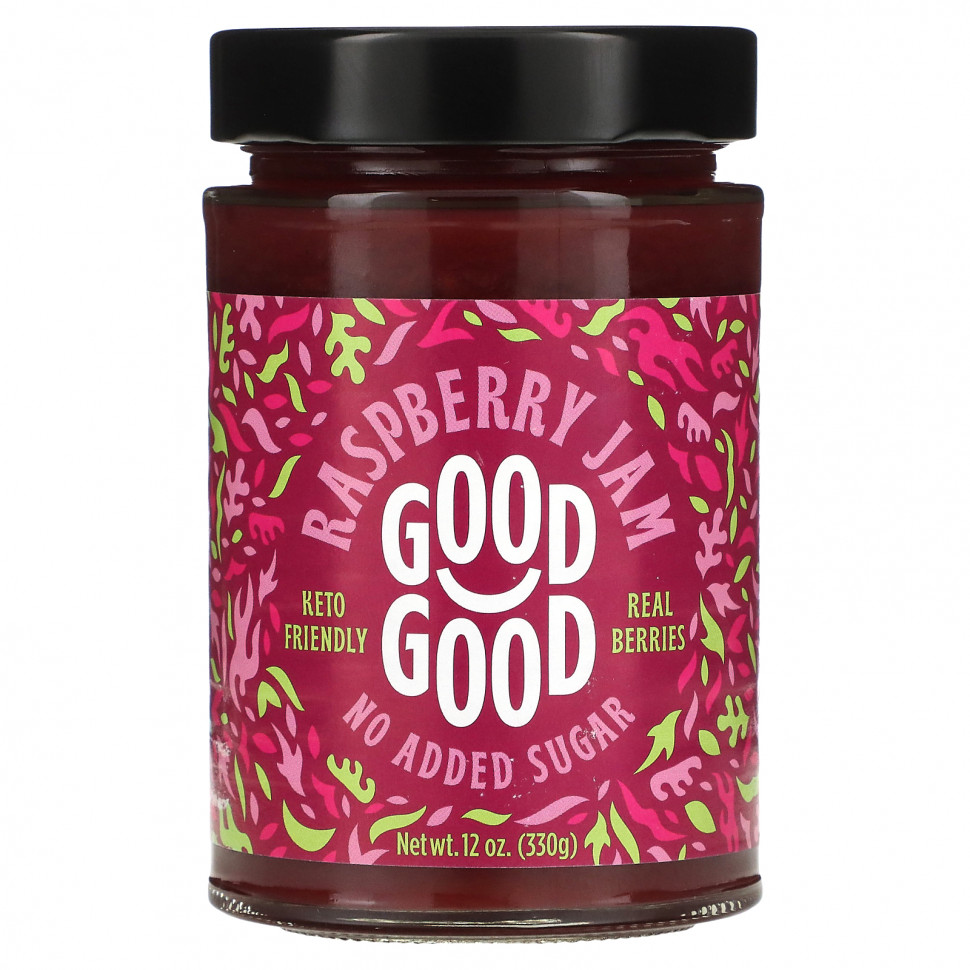   GOOD GOOD, Raspberry Jam, 12 oz (330 g)    -     -,    