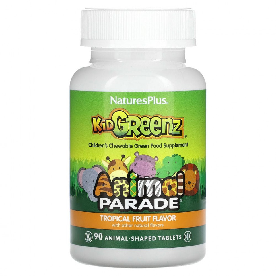   NaturesPlus, Source of Life, Animal Parade, Kid Greenz,    , 90     -     -,    