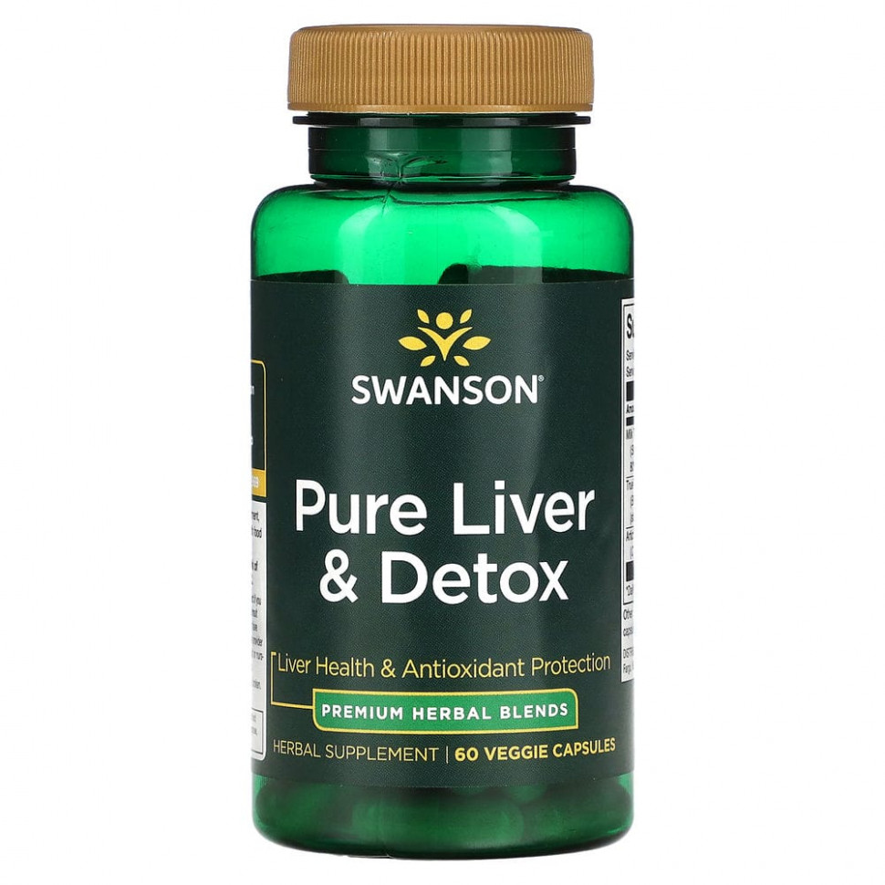   Swanson, Pure Liver & Detox, 60      -     -,    