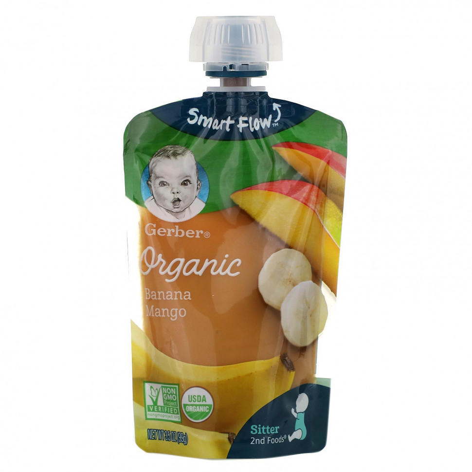   Gerber, Smart Flow, Organic,   , 99  (3,5 )    -     -,    