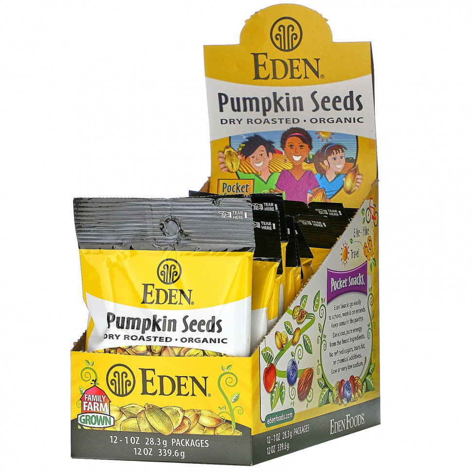   Eden Foods, Organic, Pocket snacks,  ,  , 12 , 1  (28,3 )     -     -,    