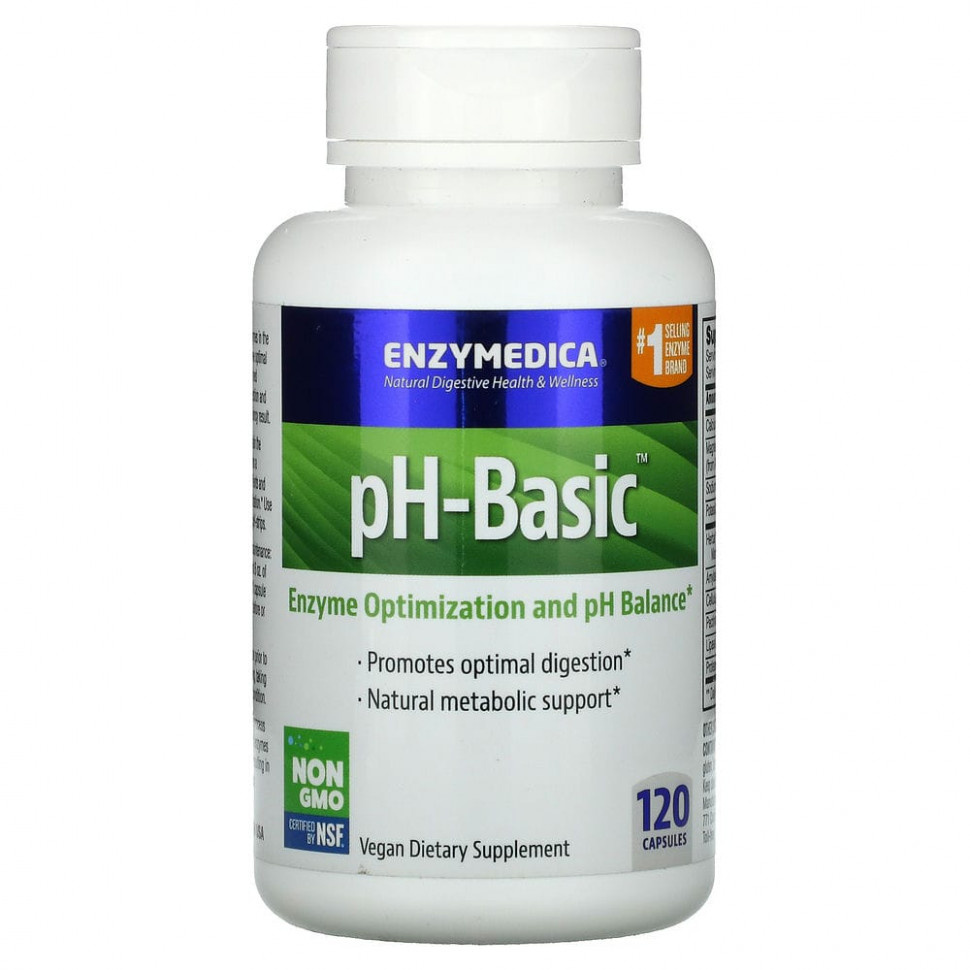   Enzymedica, pH-Basic, , 120     -     -,    