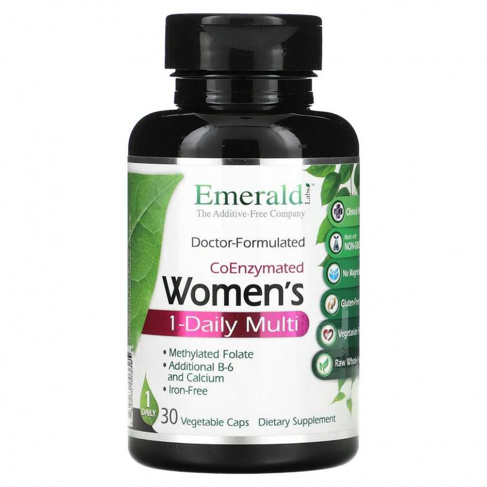   Emerald Laboratories, CoEnzymated Women's 1-Daily Multi, 30      -     -,    