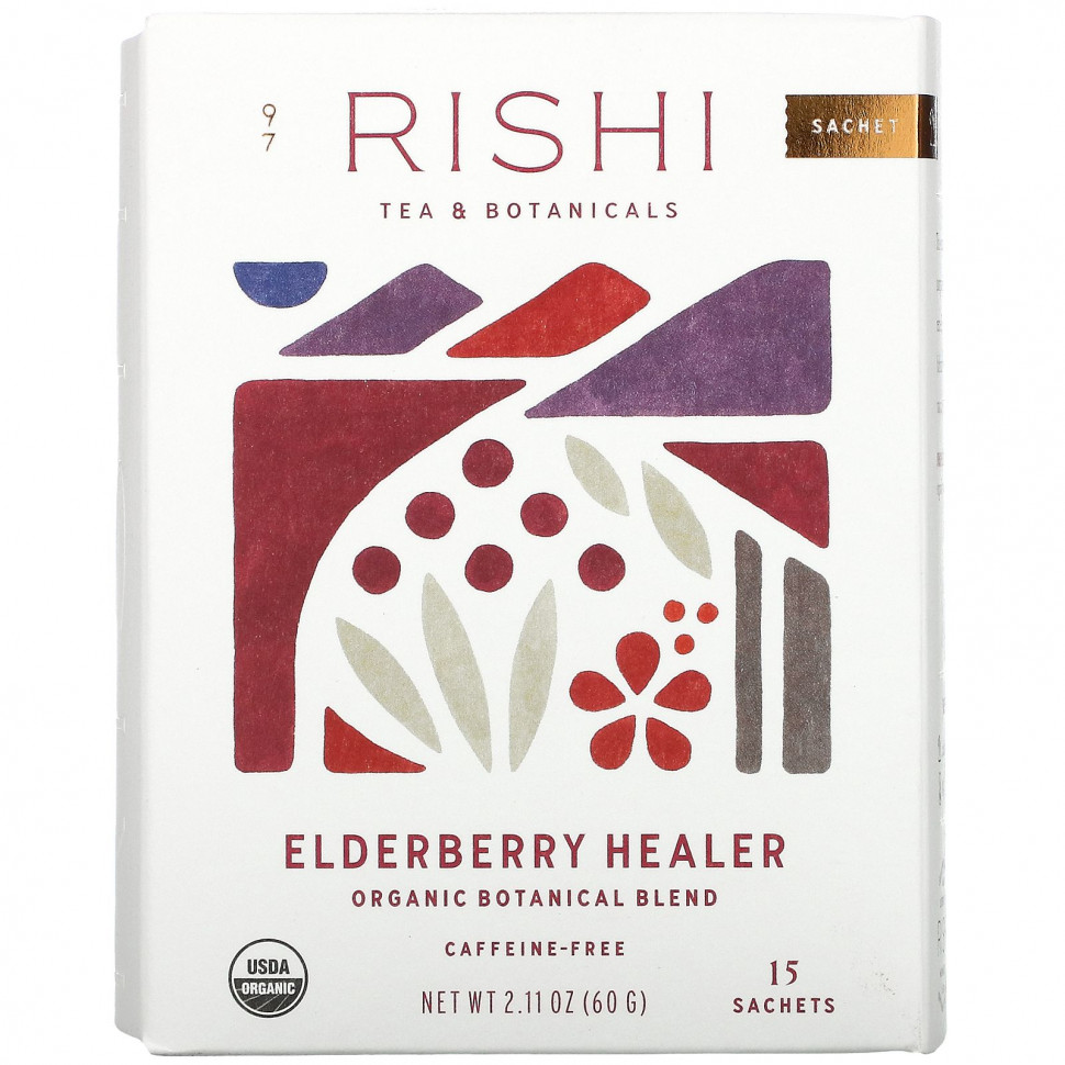   Rishi Tea, Elderberry Healer,  , 15 , 60  (2,11 )    -     -,    