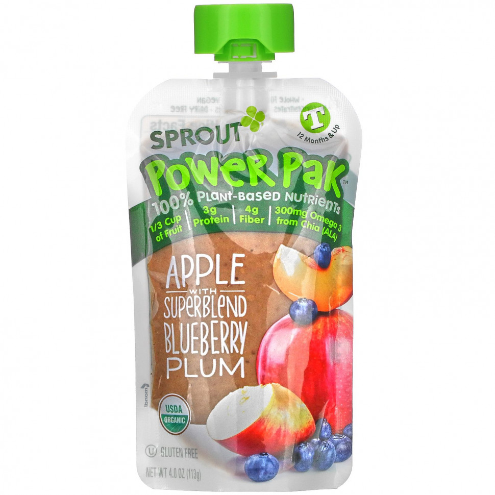   Sprout Organic, Power Pak,    12 ,     , 113  (4,0 )    -     -,    