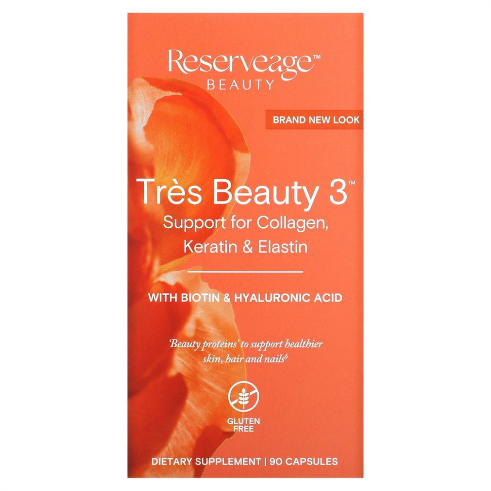   ReserveAge Nutrition, Tres Beauty 3, 90     -     -,    