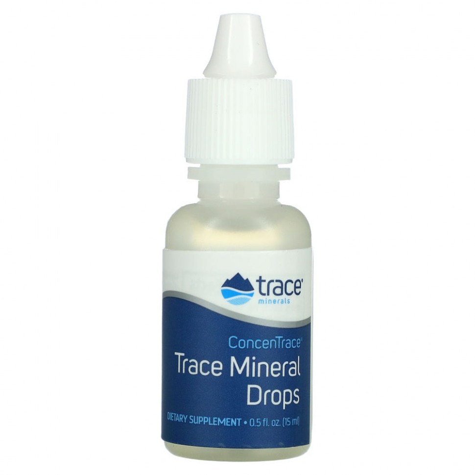   Trace Minerals , ConcenTrace Trace Mineral Drops, 0.5 fl oz (15 ml)    -     -,    