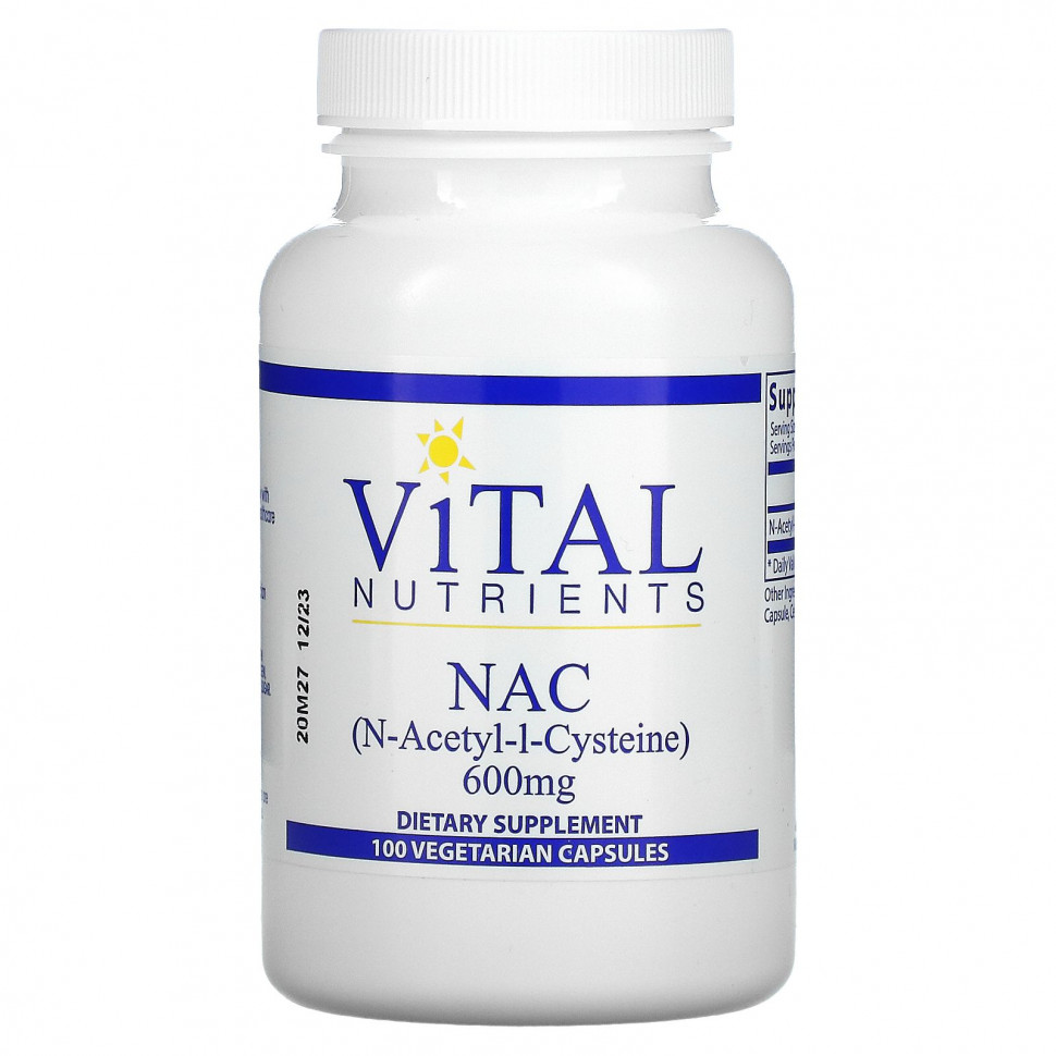   Vital Nutrients, N--L-, 600 , 100      -     -,    