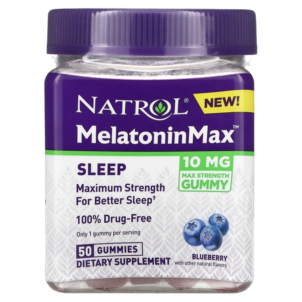   Natrol, Melatonin Max,  , , 10 , 50      -     -,    