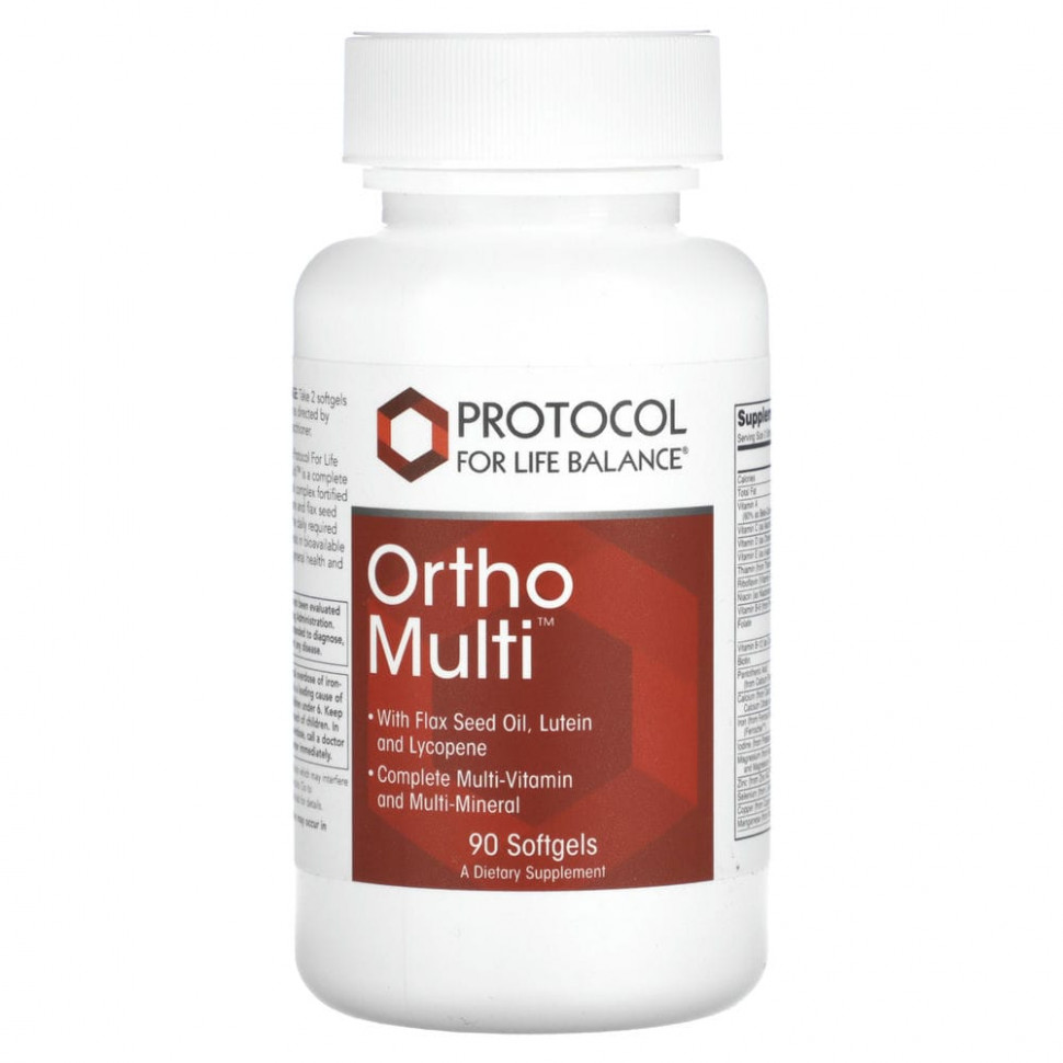   Protocol for Life Balance, Ortho Multi, 90      -     -,    