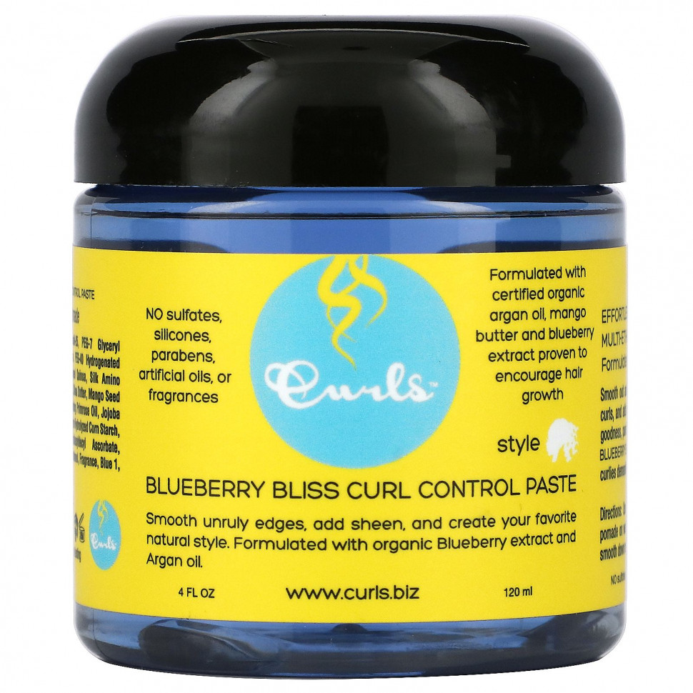   Curls, Curl Control Paste, Blueberry Bliss, 120  (4 . )    -     -,    