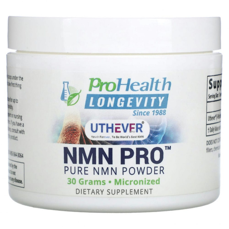   ProHealth Longevity, NMN Pro,   NMN, 30     -     -,    