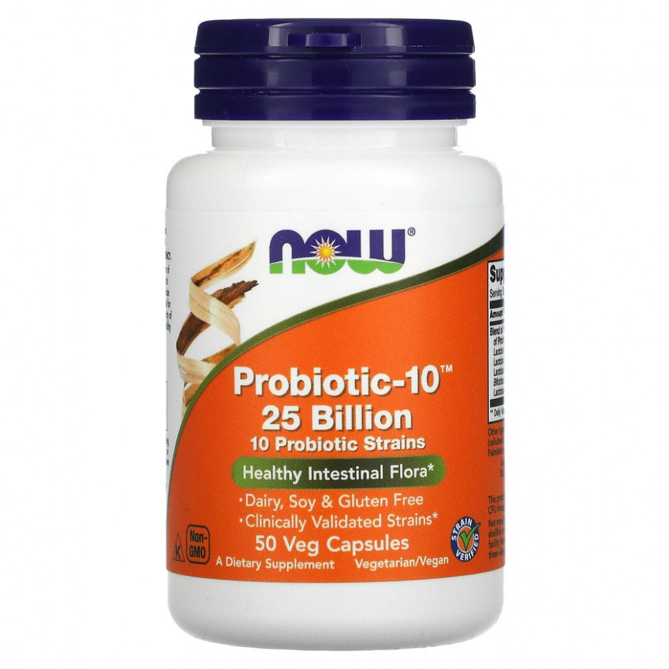   NOW Foods, Probiotic-10, 25 , 50      -     -,    