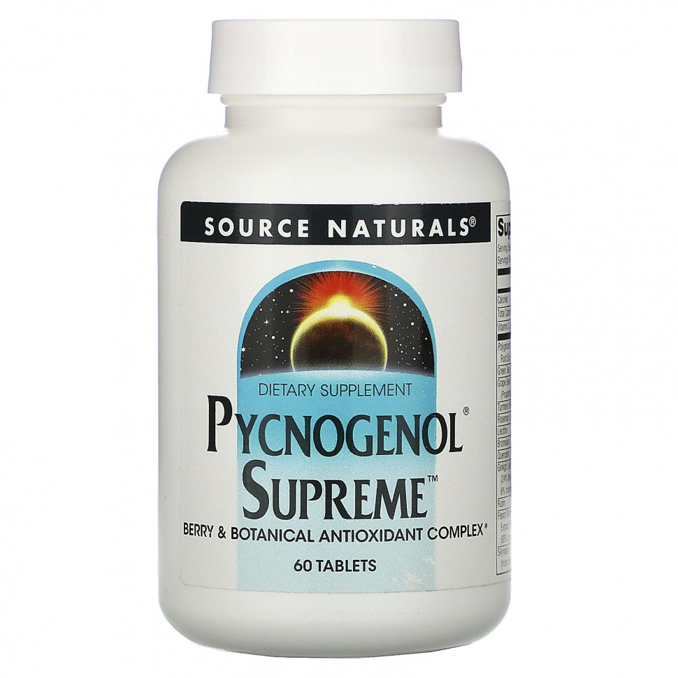   Source Naturals, Pycnogenol Supreme, 60     -     -,    