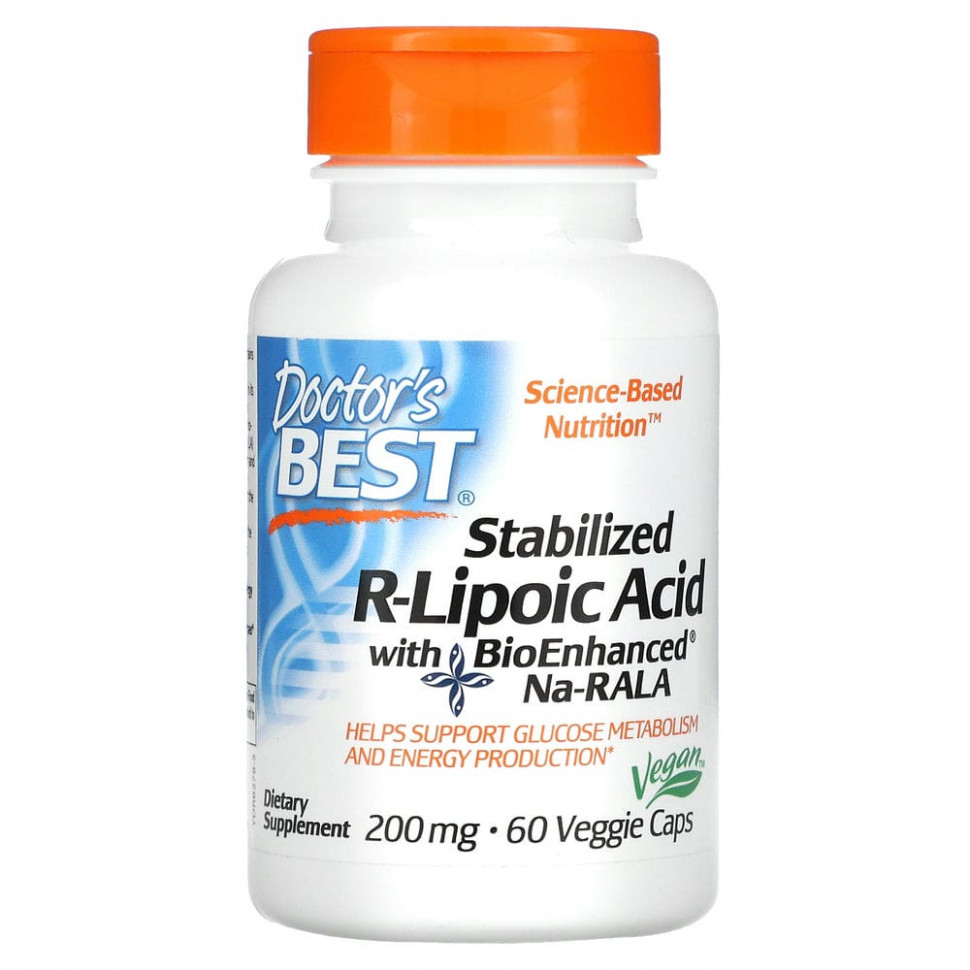   Doctor's Best,  R-   BioEnhanced Na-RALA, 200 , 60      -     -,    