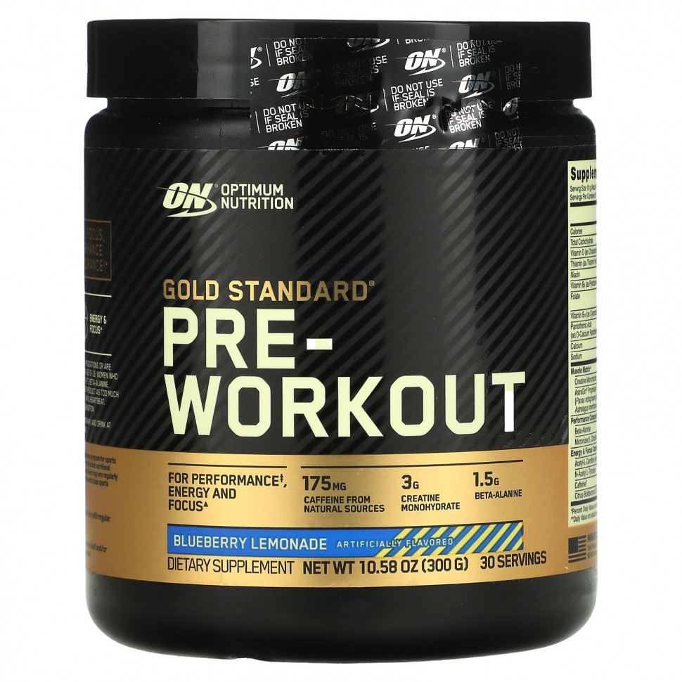   Optimum Nutrition, Gold Standard Pre-Workout,     , 300  (10,58 )    -     -,    