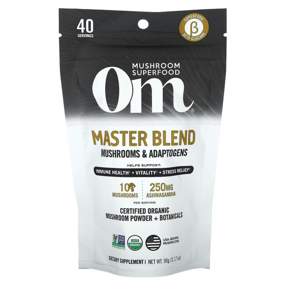   Om Mushrooms, Mushroom Master Blend,  , 90  (3,17 )    -     -,    