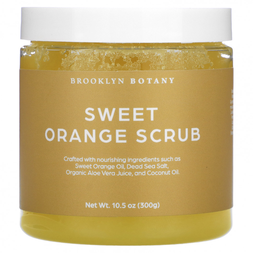   Brooklyn Botany, Sweet Orange Scrub, 10.5 oz (300 g)    -     -,    