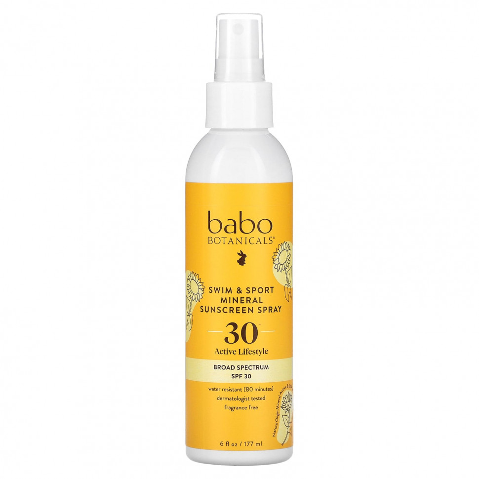   Babo Botanicals, Swim & Sport,    , SPF 30, 177  (6 . )    -     -,    