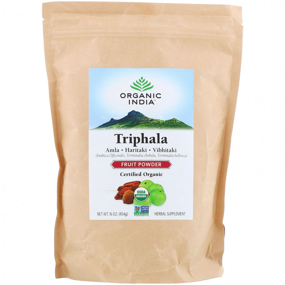   Organic India, Triphala,  , 454  (16 )    -     -,    