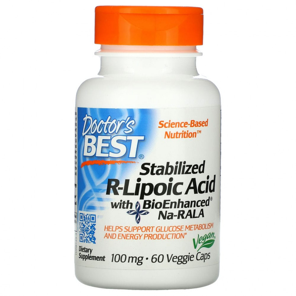   Doctor's Best,  R-   BioEnhanced Na-RALA, 100 , 60      -     -,    