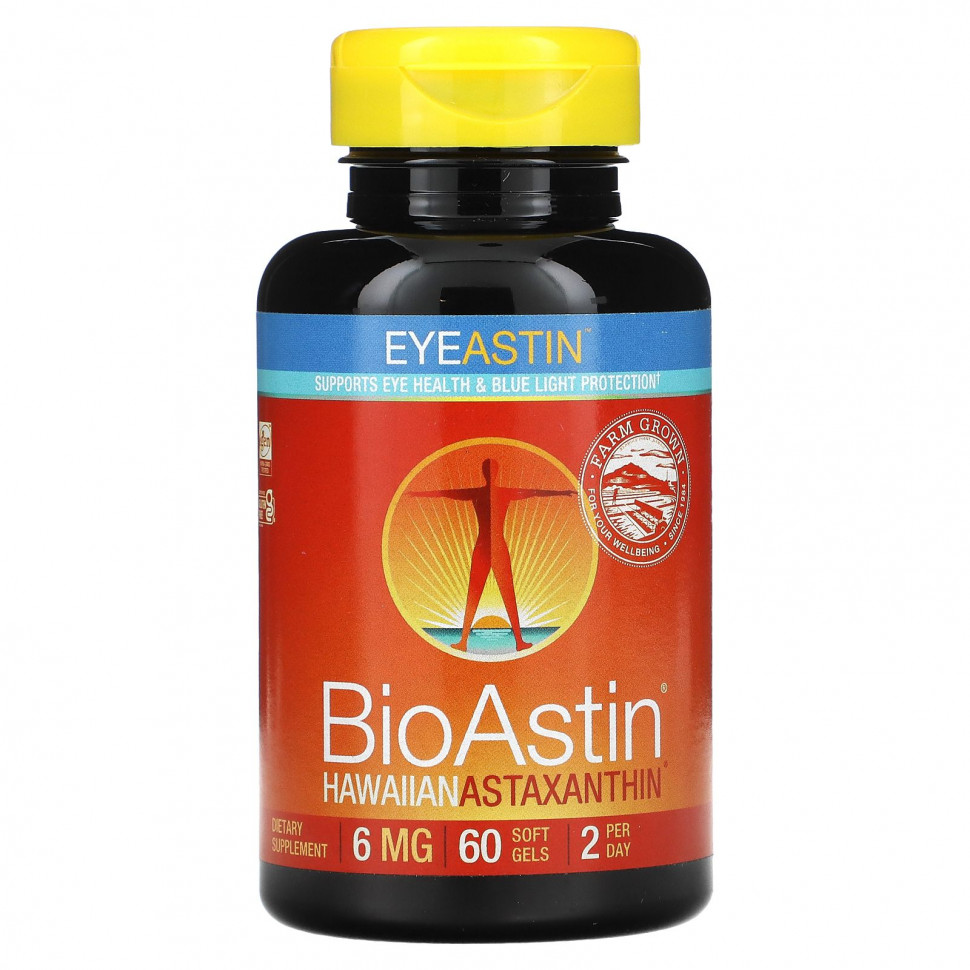   Nutrex Hawaii, BioAstin, EyeAstin,  , 6 , 60      -     -,    