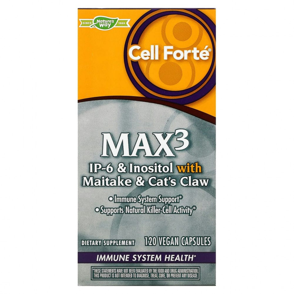   Nature's Way, Cell Fort? MAX3, 120      -     -,    