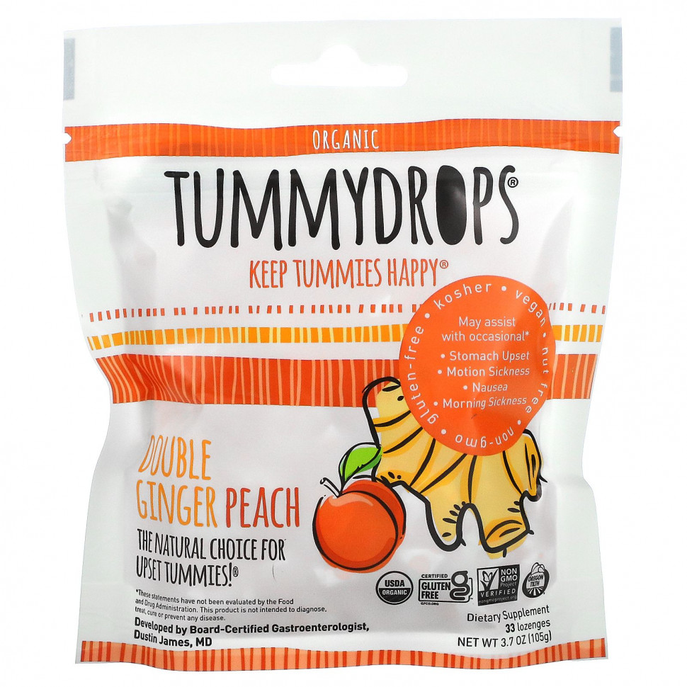   Tummydrops, Organic,    , 33 , 105  (3,7 )    -     -,    