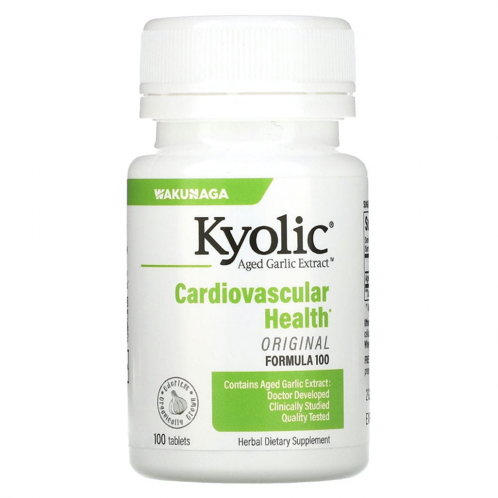   Kyolic, Aged Garlic Extract, Formula 100, 100 Tablets    -     -,    