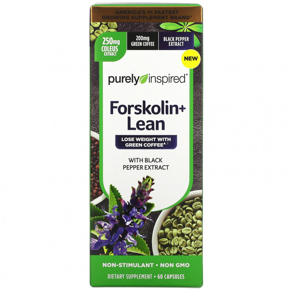   Purely Inspired, Forskolin + Lean, 60     -     -,    