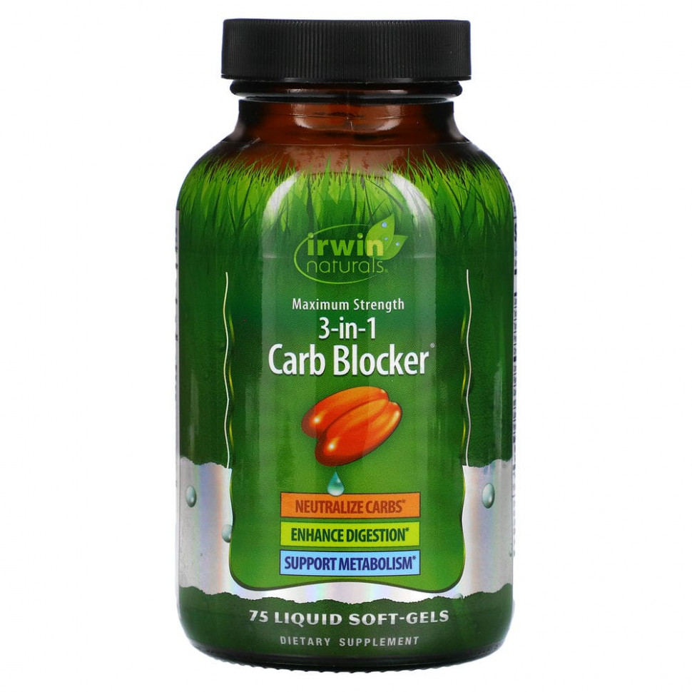   Irwin Naturals, Carb Blocker,   3--1,  , 75       -     -,    