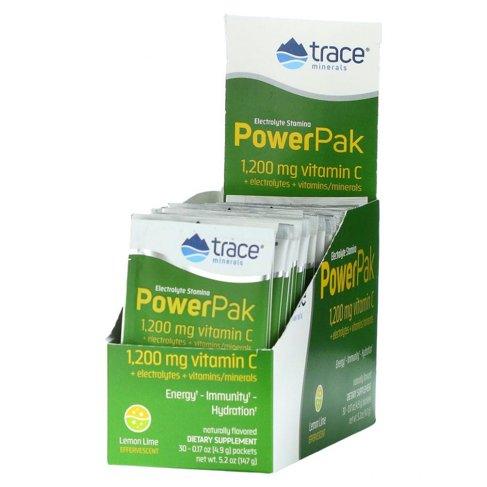   Trace Minerals , Electrolyte Stamina PowerPak,  , 30   0,17  (4,9 )     -     -,    